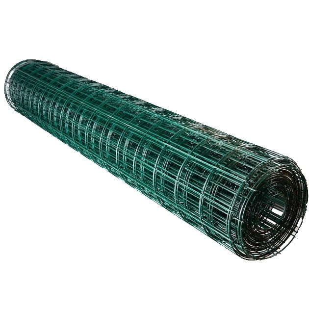 картинка Сетка металлическая с покрытием ПВХ в цвете RAL-6005 в рулонах, 50*100мм, 2,4мм (2*20м)  от магазина Альфа Плейс